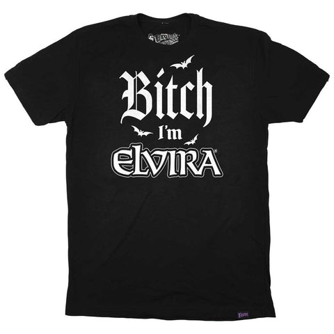 Elvira Bitch Im Elvira Slogan Mens Tshirt