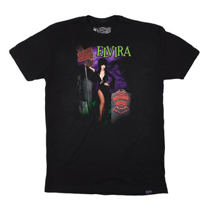 Elvira Beetle Sign Mens Black T-shirt