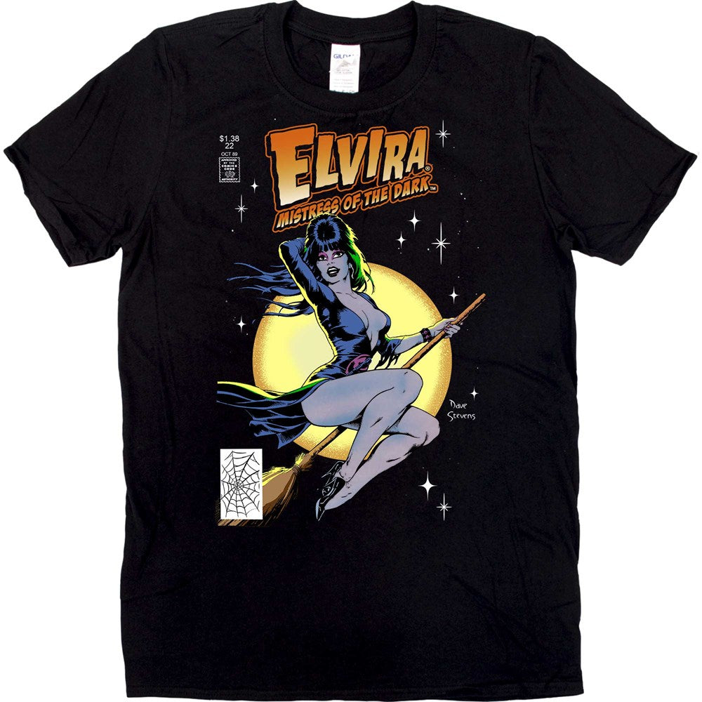 Elvira Comic Witch Orange Men's T-shirt