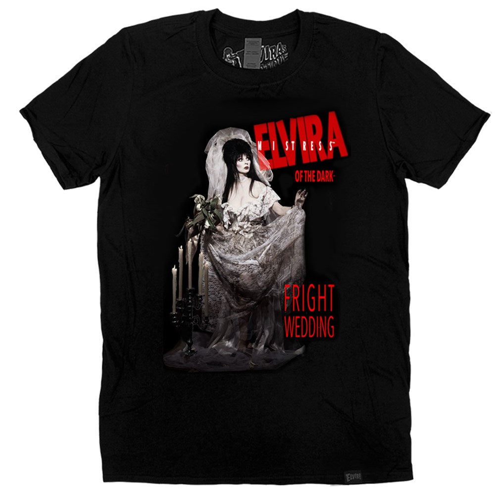 Elvira Fright Wedding Mens Black Tshirt