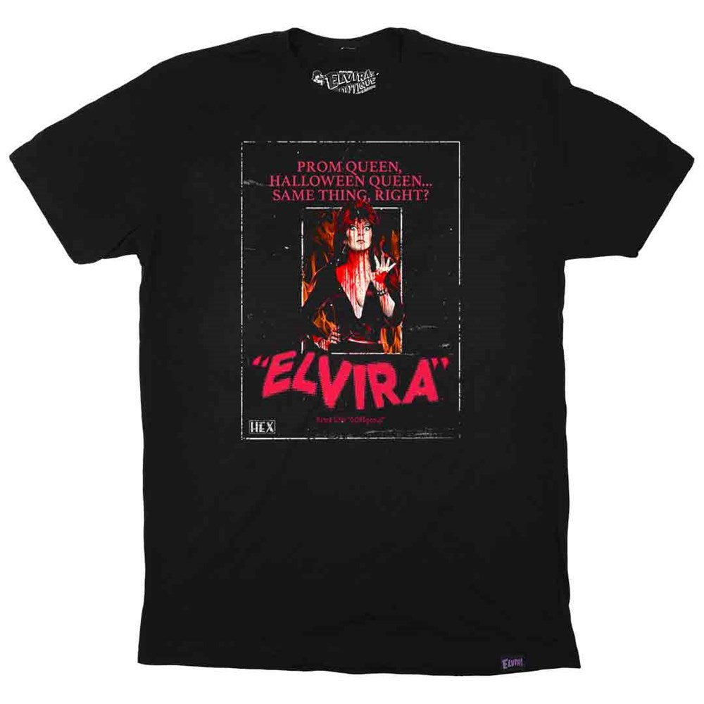 Elvira Prom Queen Mens Black T-shirt