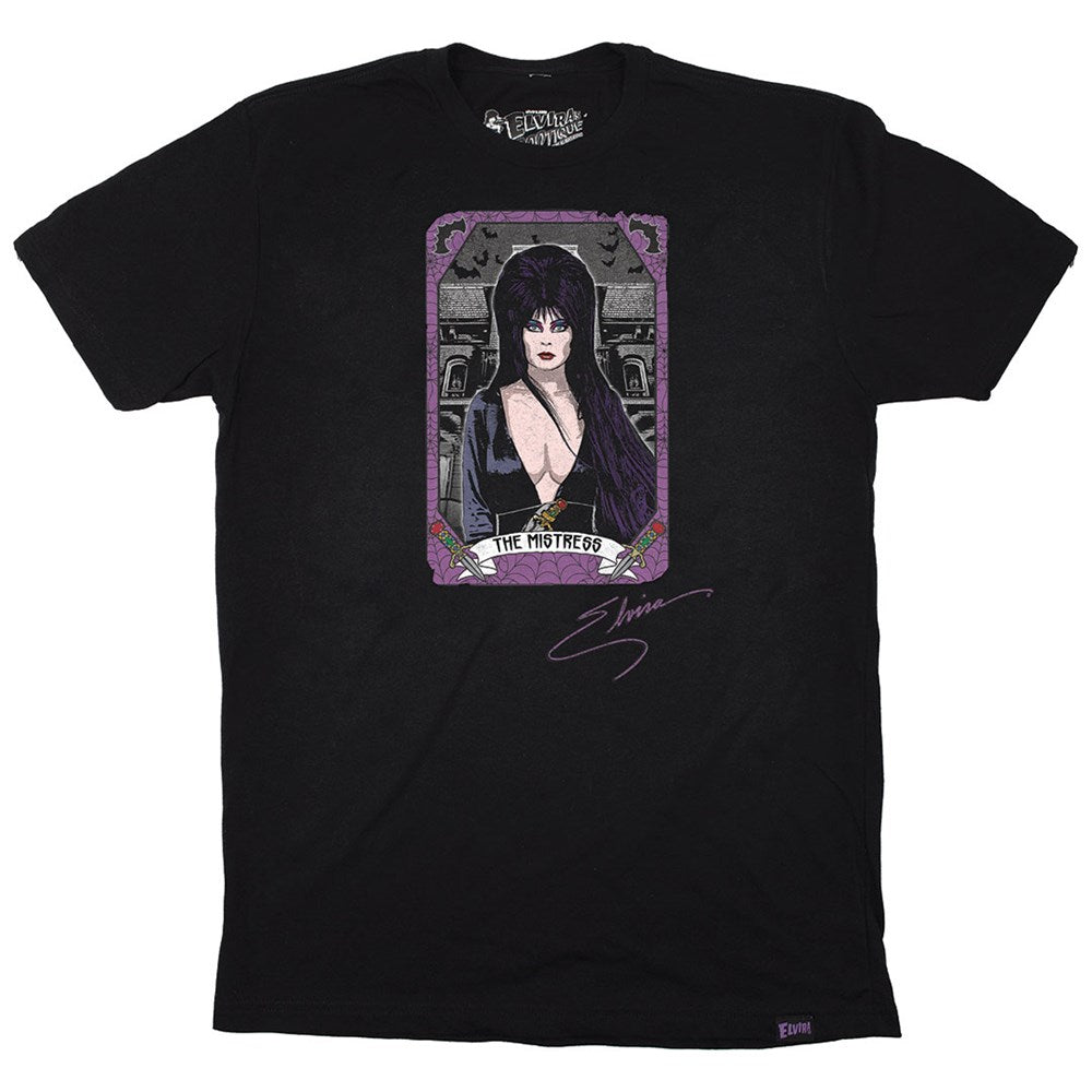 Elvira Tarot The Mistress Mens Black T-shirt