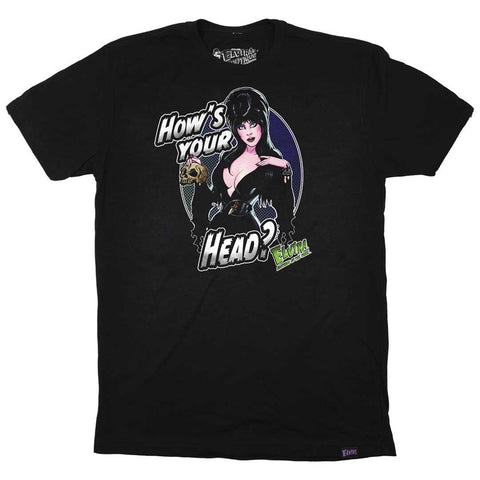 Elvira Hows your Head Comic Mens Tshirt