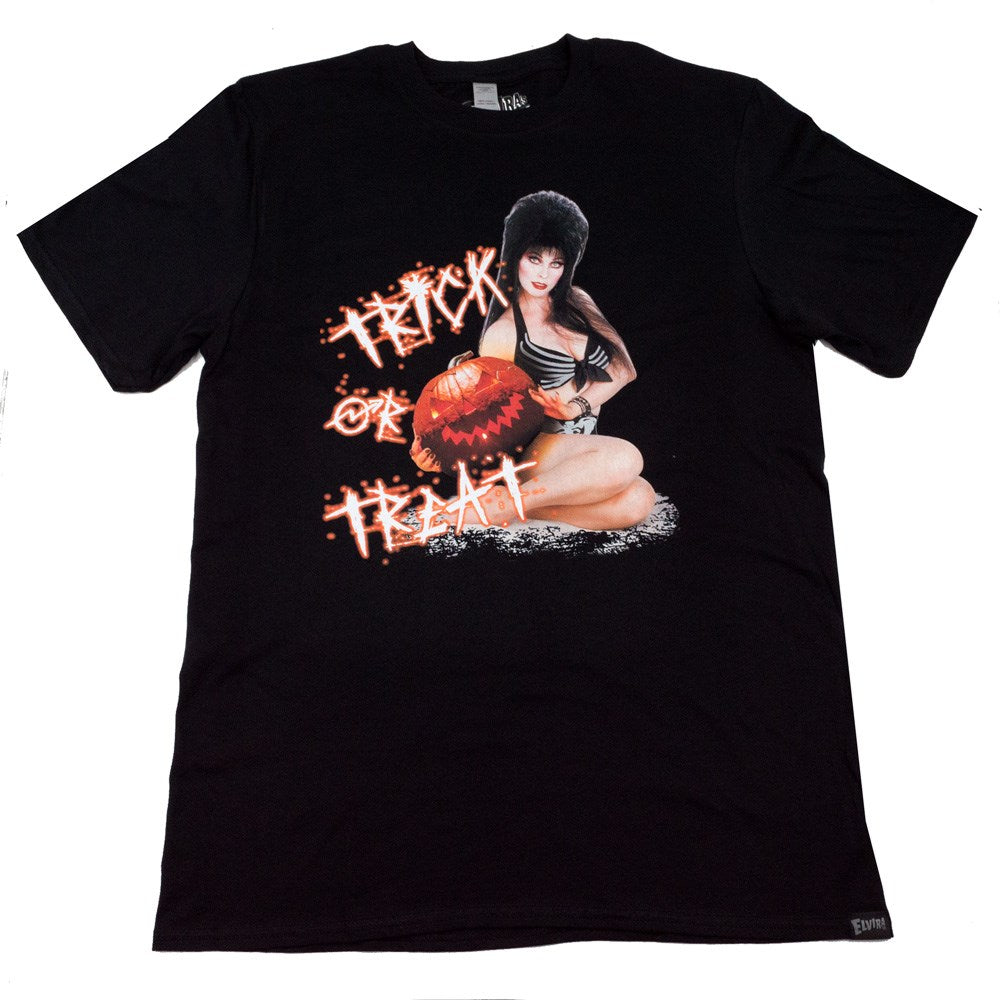 Elvira Trick Or Treat Spark Mens Tshirt