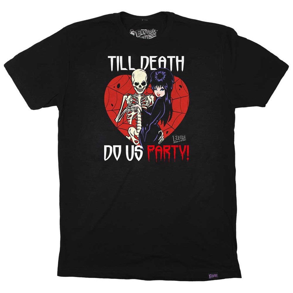 Elvira Viva Til Death Mens Black T-Shirt