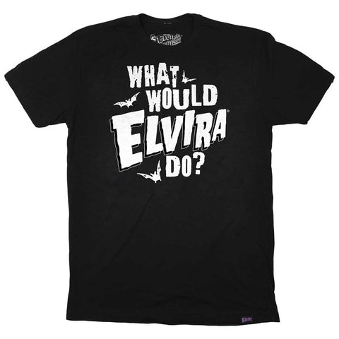 Elvira What Would Elvira Do Slogan Mens Tshirt