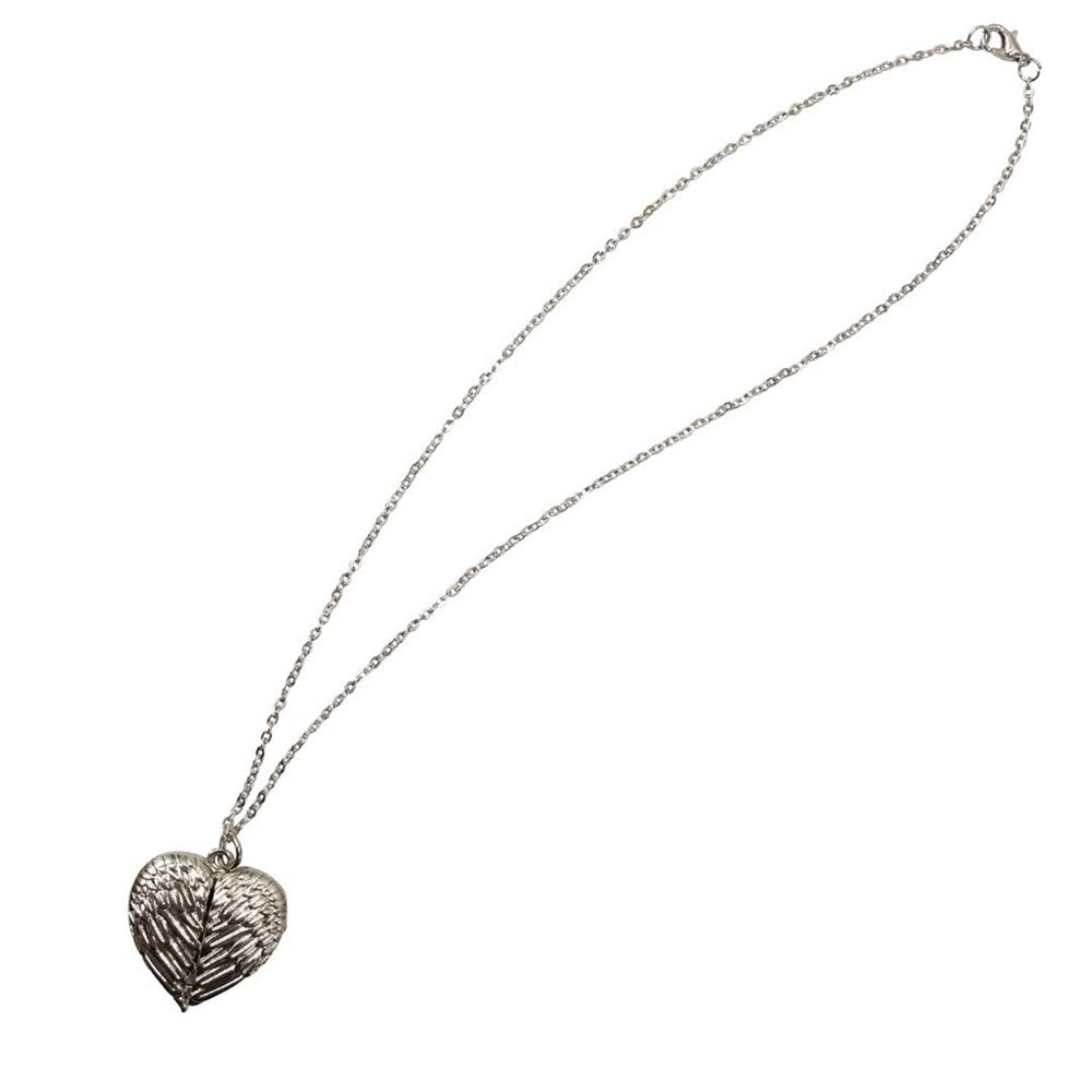 Elvira Red Rose Wing Heart Necklace