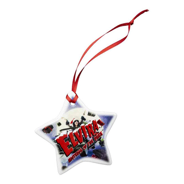 Elvira Gonk Sleigh Ceramic Star Ornament