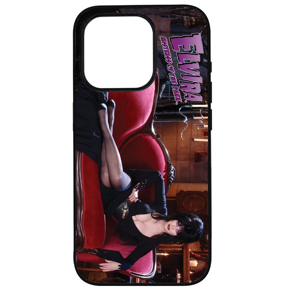 Elvira Couch Iphone Black Rubber Case