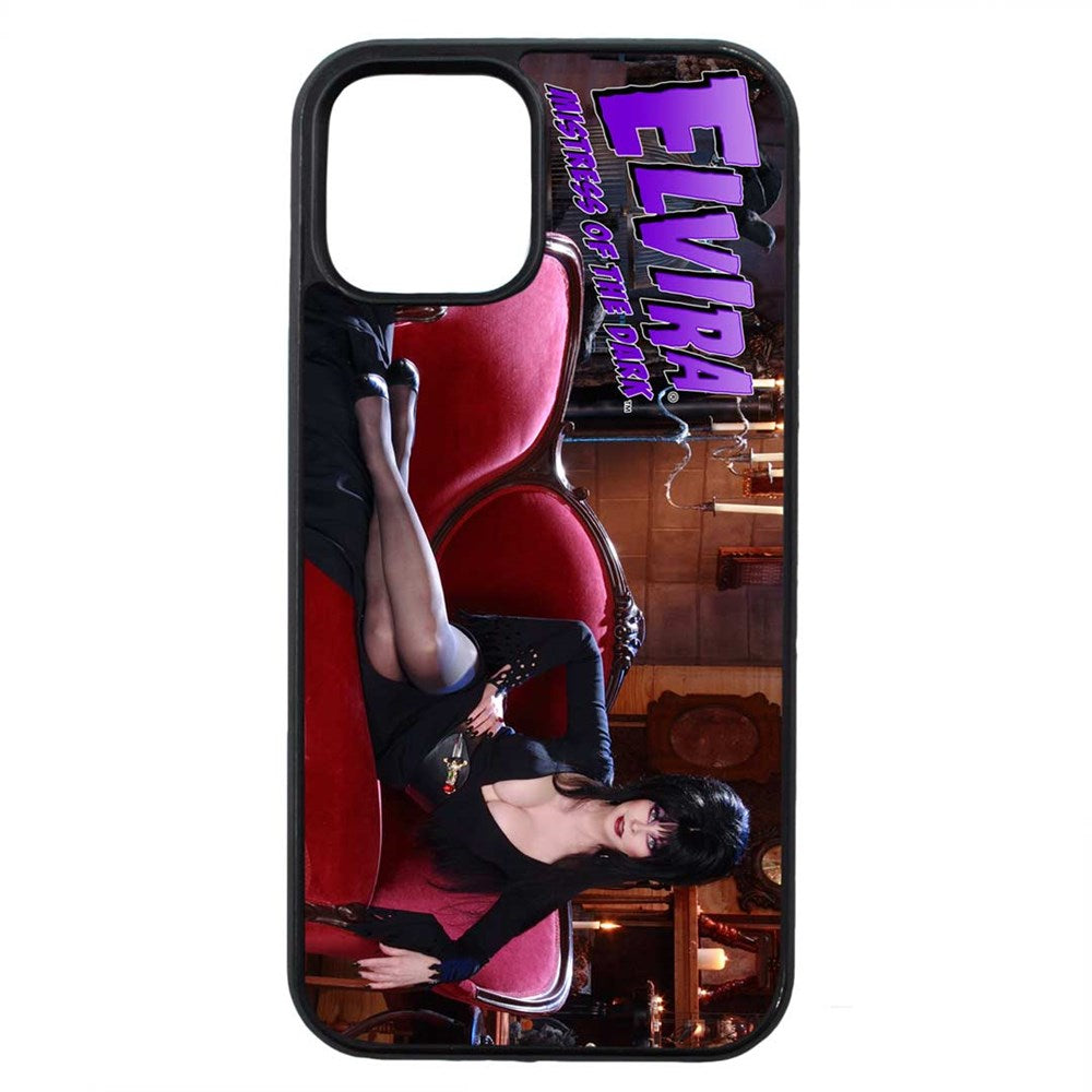 Elvira Couch Iphone Black Rubber Case