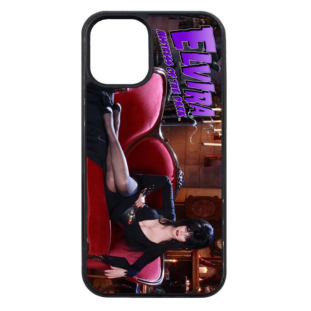 Elvira Couch Iphone Black Rubber Case