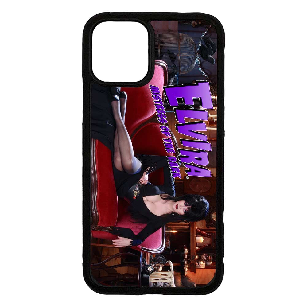Elvira Couch Iphone Black Rubber Case
