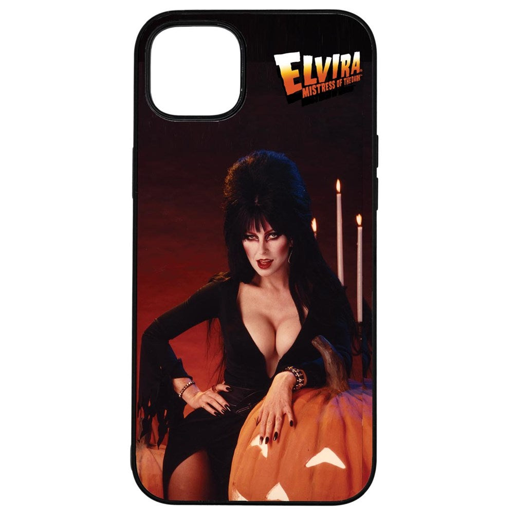 Elvira Pumpkin Iphone Black Rubber Case