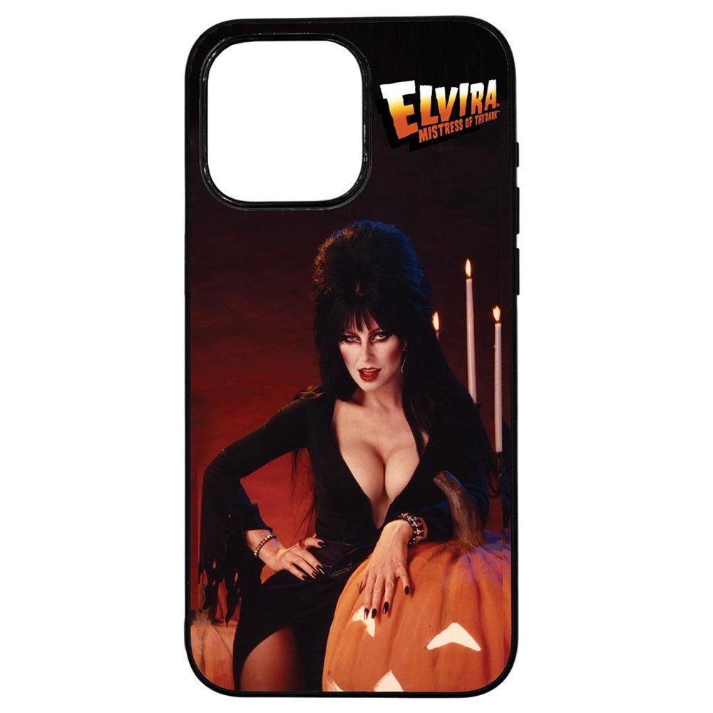 Elvira Pumpkin Iphone Black Rubber Case