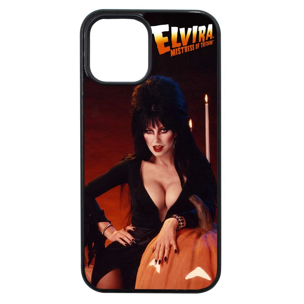 Elvira Pumpkin Iphone Black Rubber Case