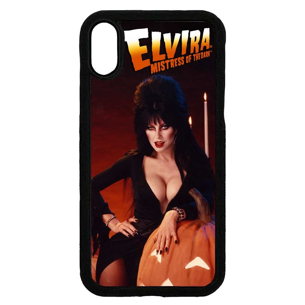 Elvira Pumpkin Iphone Black Rubber Case