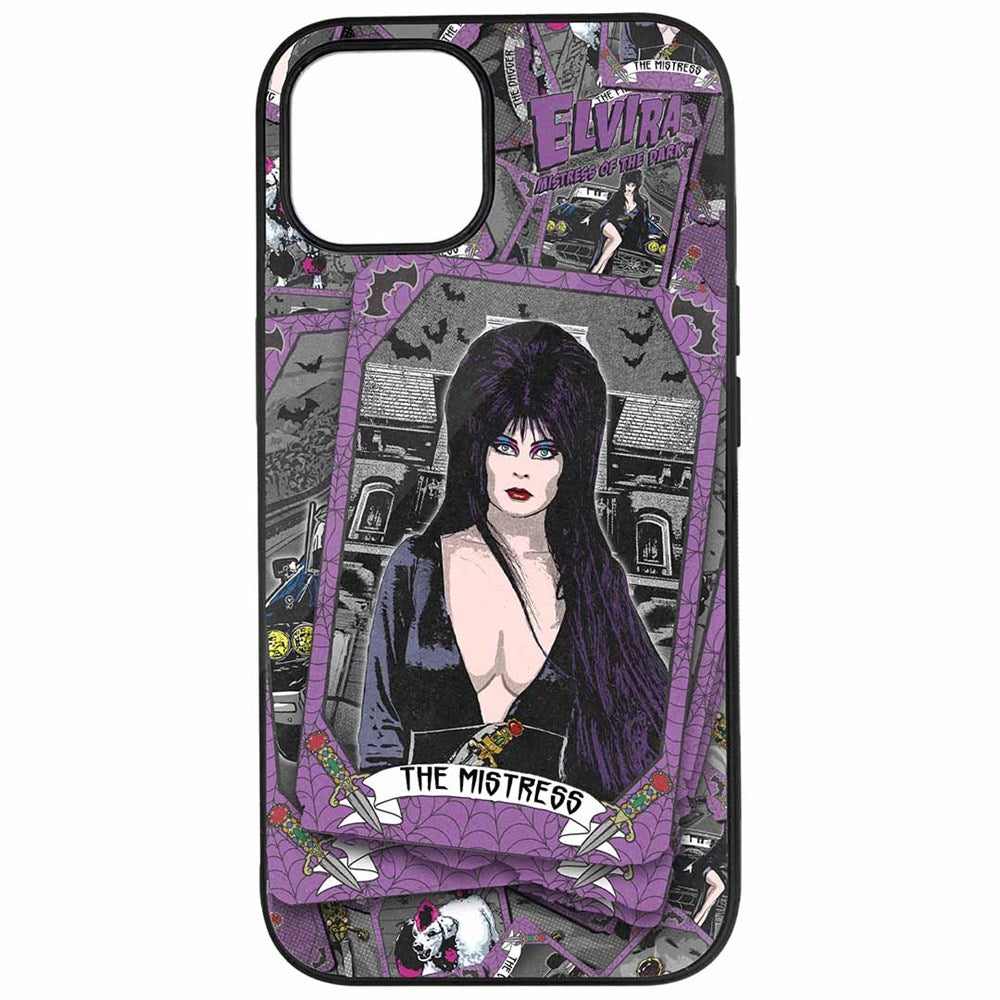 Elvira Tarot Cards Iphone Black Rubber Case