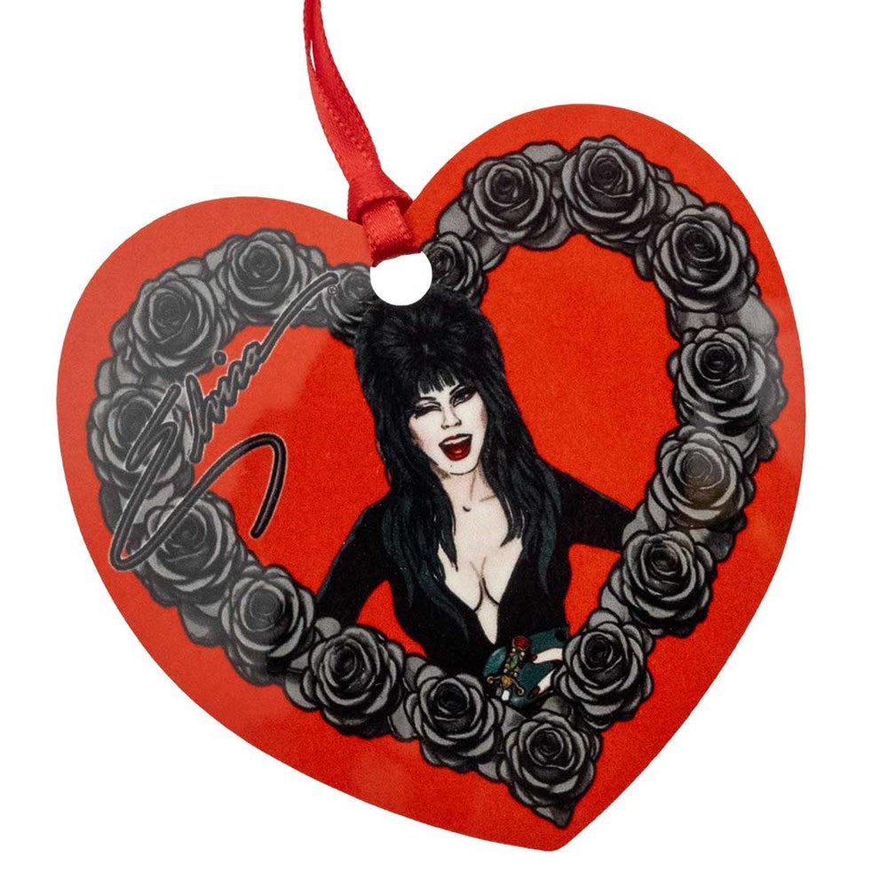 Elvira Black Heart Love Ornament