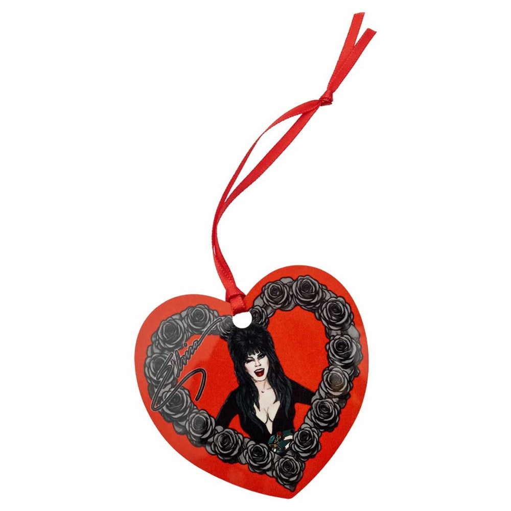 Elvira Black Heart Love Ornament