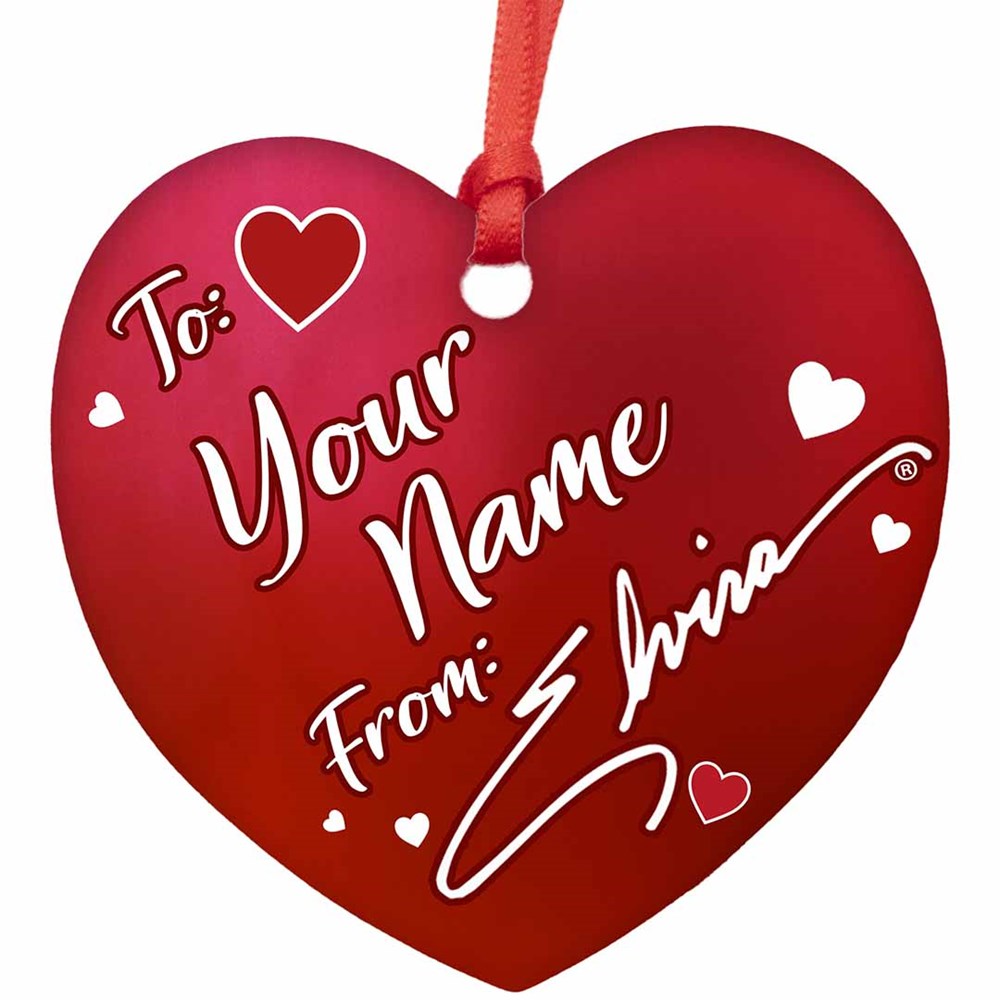 Elvira Make A Great Pair Heart Ornament Personalized