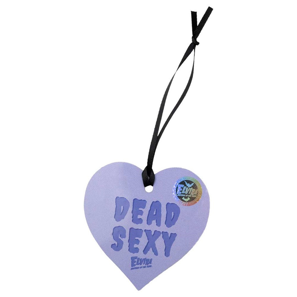Elvira Heart Purple Skeleton Ornament