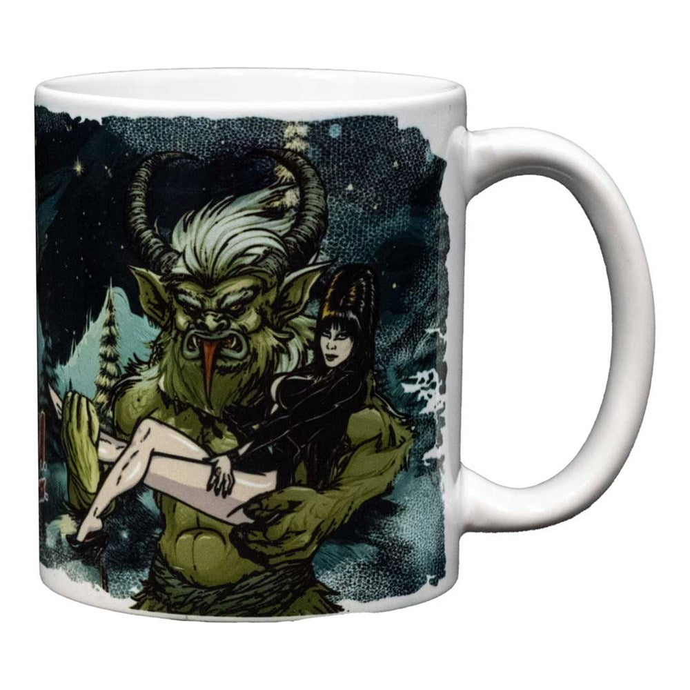 Elvira Curse Of Krampus Mug