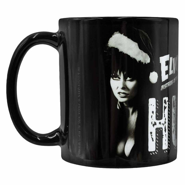 Elvira Bah Humbug Black Mug