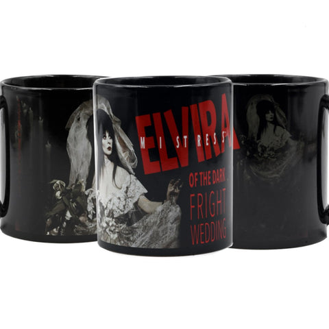 Elvira Fright Wedding Black Mug