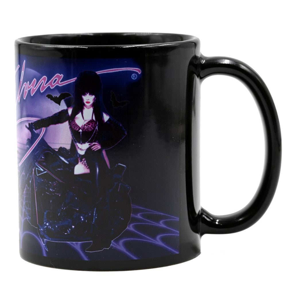Elvira New Wave Moto Black Mug