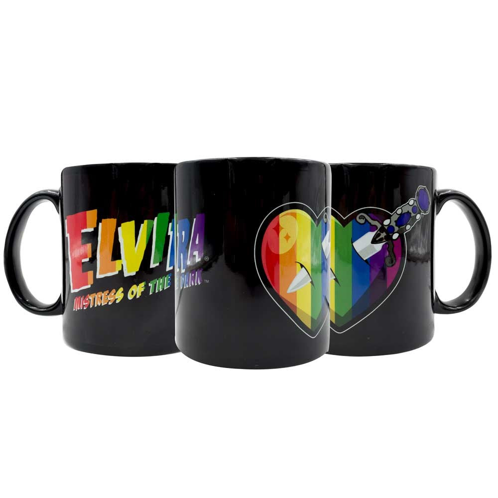 Elvira I Heart Rainbow Mug