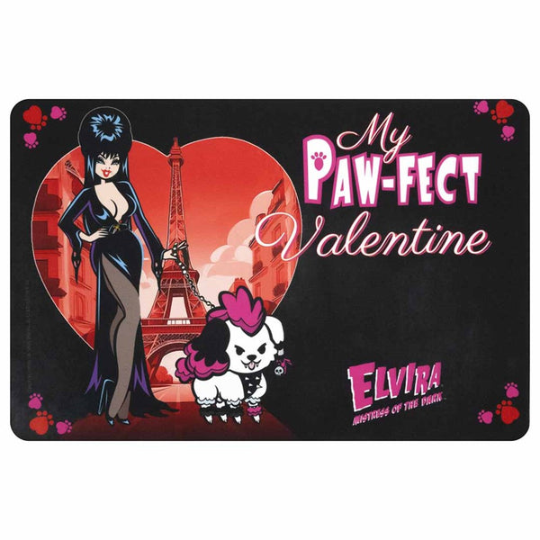 Elvira Pawfect Valentine Pet Mat