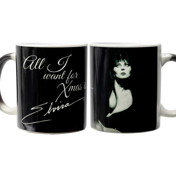 Elvira All I Want Xmas Elvira Color Change Mug