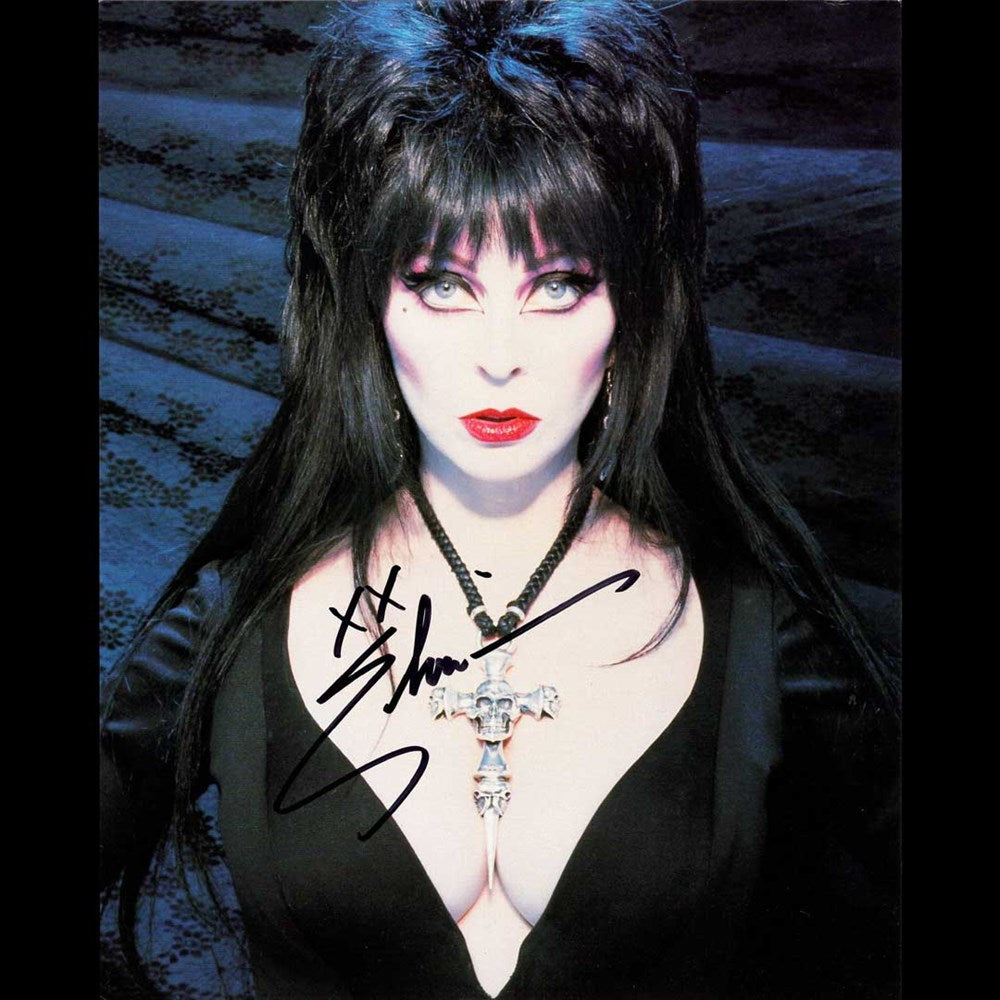 Elvira Autographed Vintage Dark Portrait Print