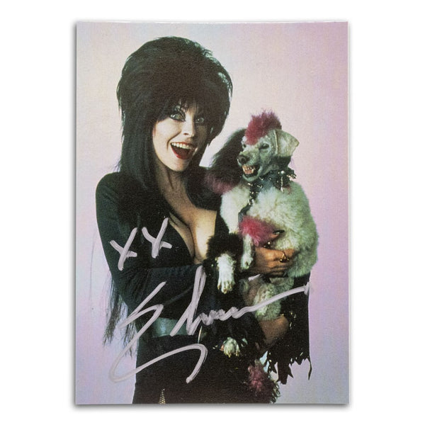 Elvira Signed Gonk Chrome Trading Card