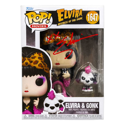 Elvira & Gonk Signed  Funko Pop #1647