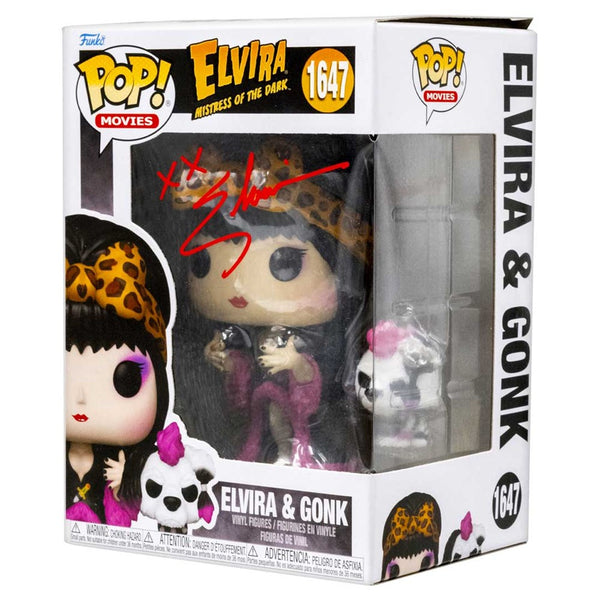 Elvira & Gonk Signed  Funko Pop #1647