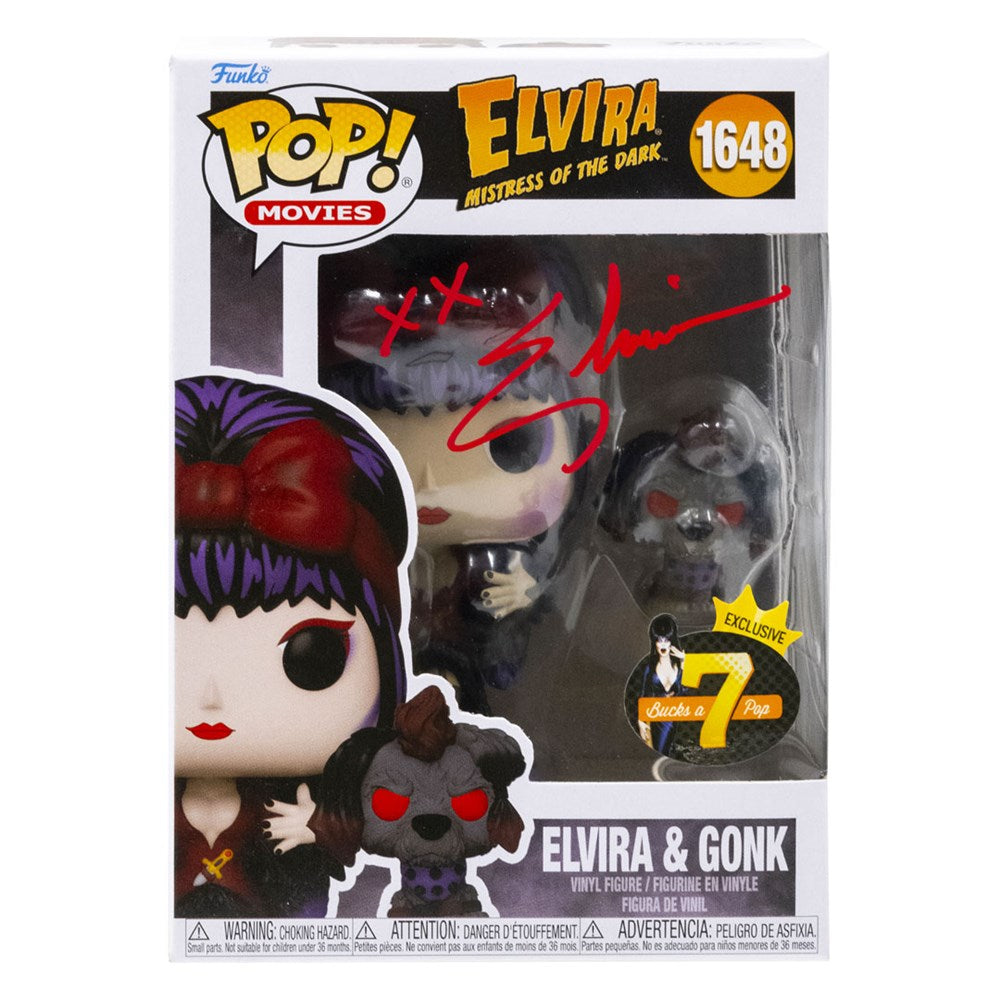 Elvira & Gonk Signed Exclusive Funko Pop #1648