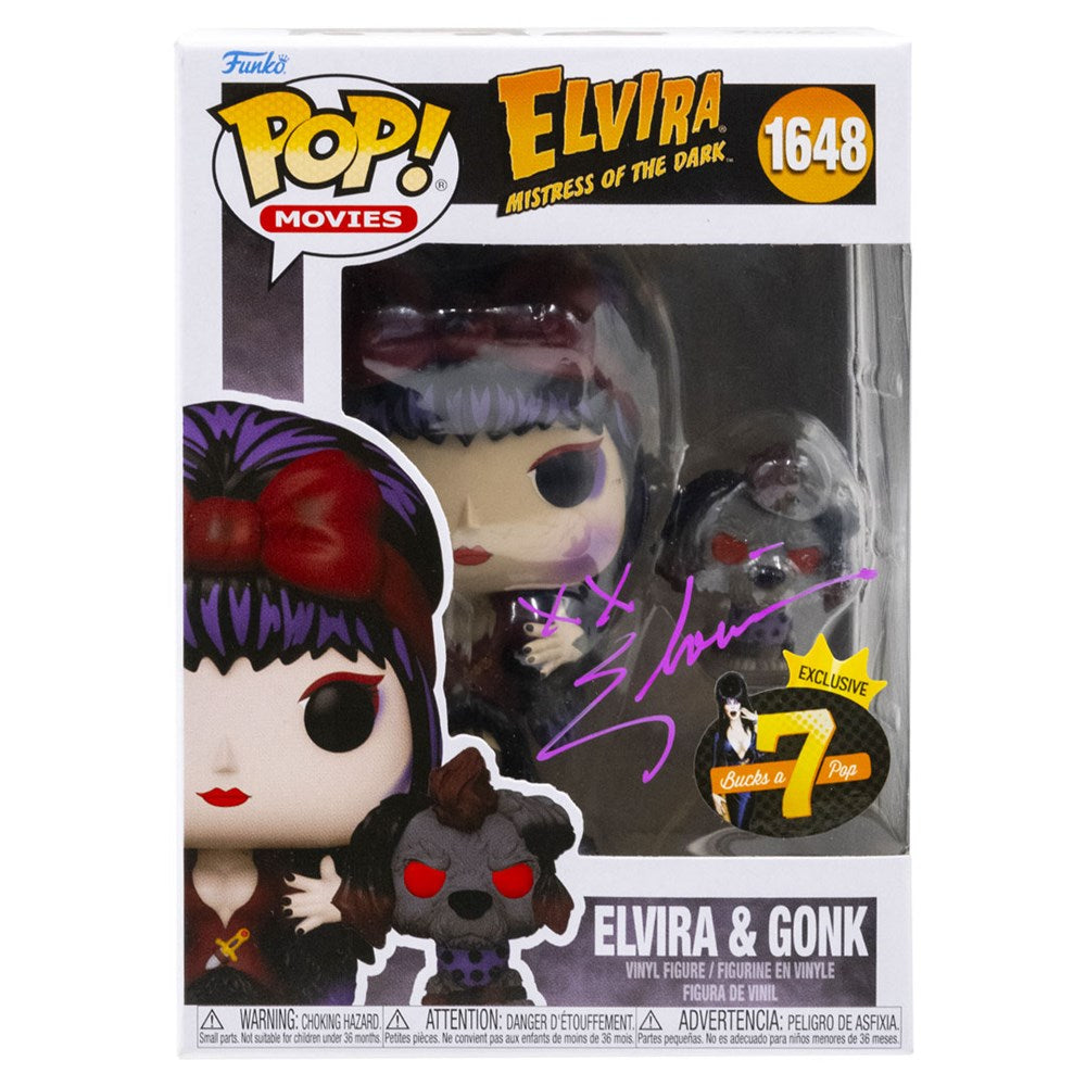 Elvira & Gonk Signed Exclusive Funko Pop #1648