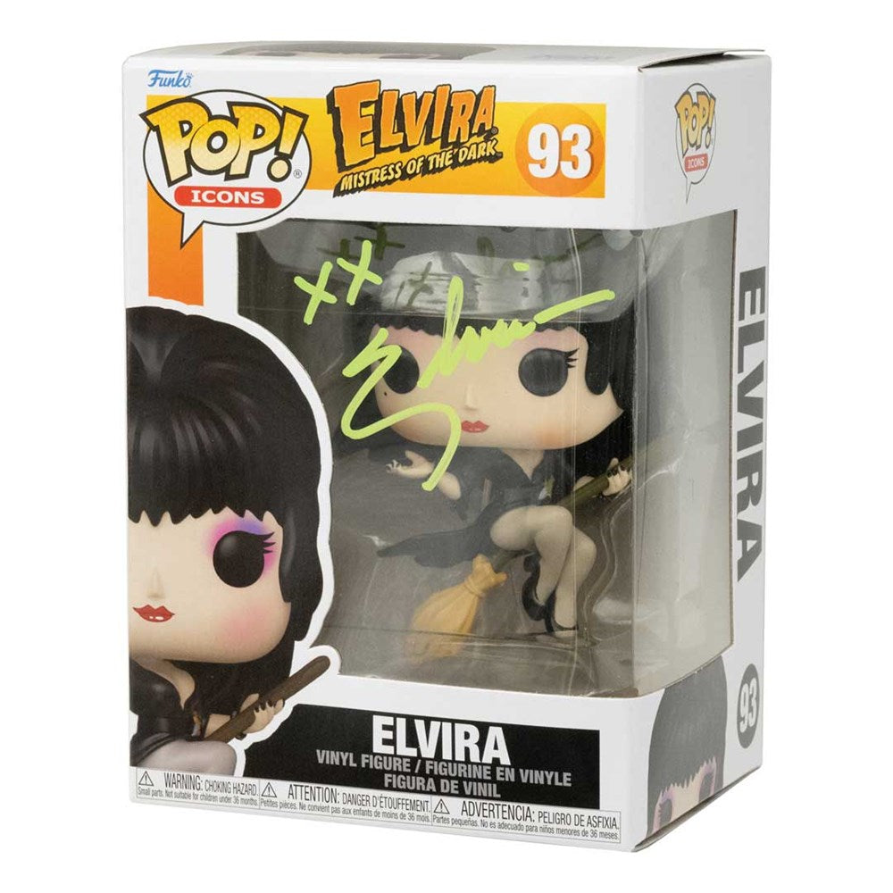Elvira Signed Broom Funko Pop #93