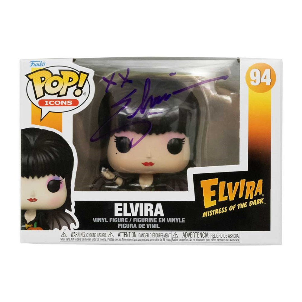 Elvira Signed Pumpkin Funko Pop #94