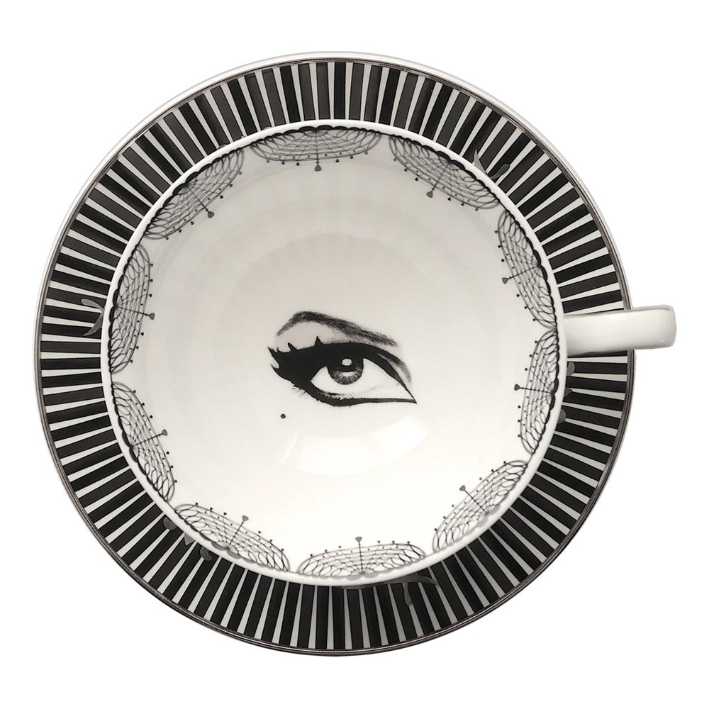 Elvira Silver Screen Teacup and Saucer