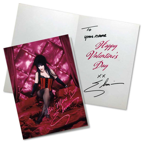 Elvira Personalized Be Mine Valentines Day Card