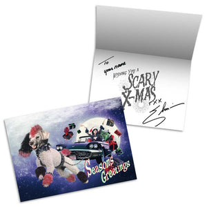 Elvira Personalized Gonk Sleigh Xmas Card