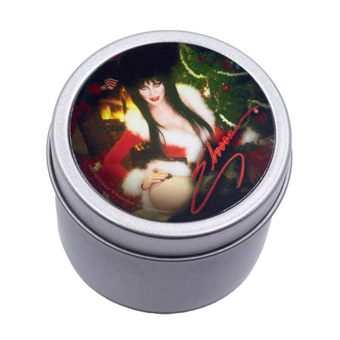 Elvira Santa Suit Candle In Tin