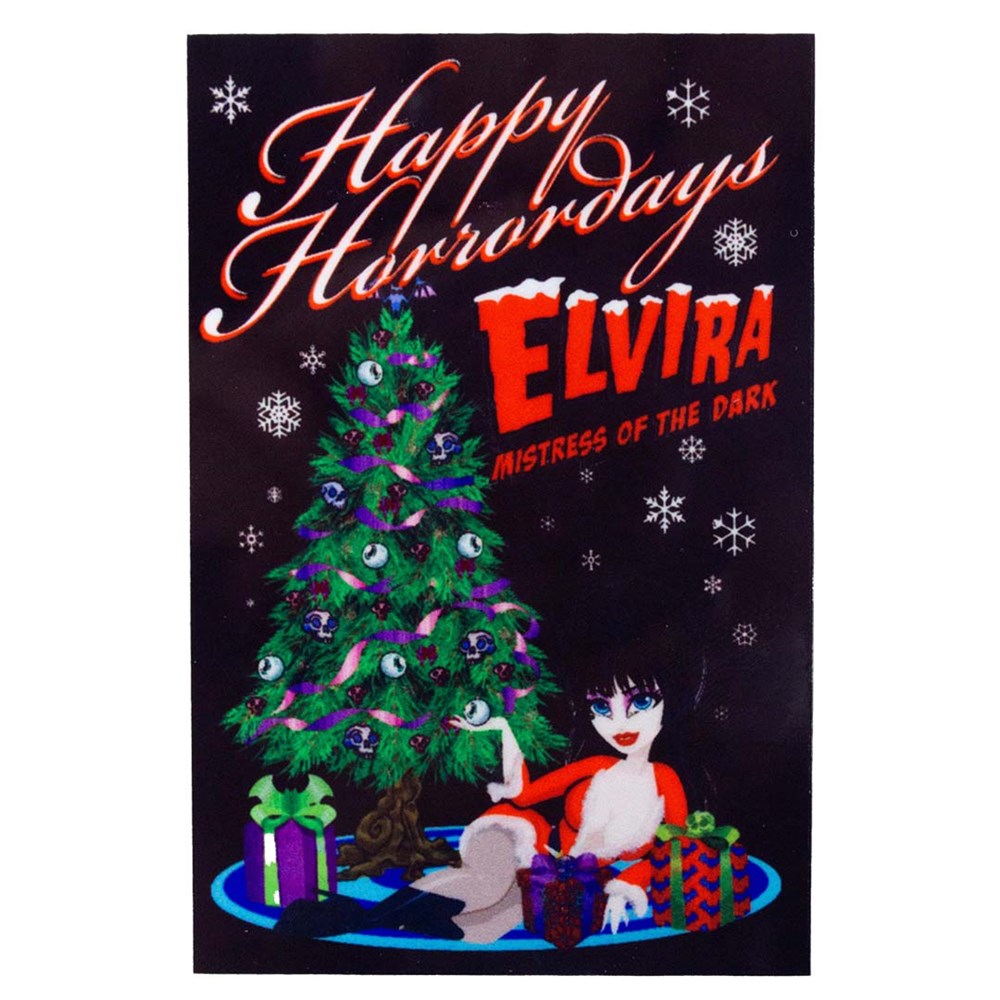 Elvira Happy Horrordays Tree Magnet