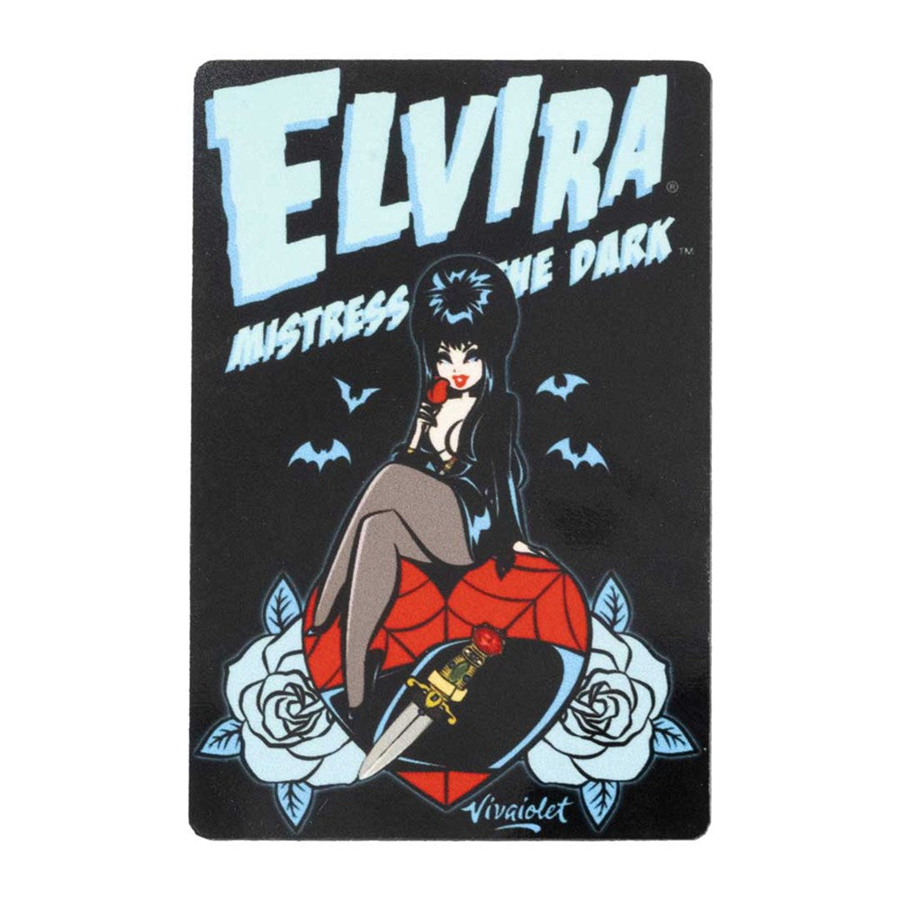 Elvira Blue Rose Magnet