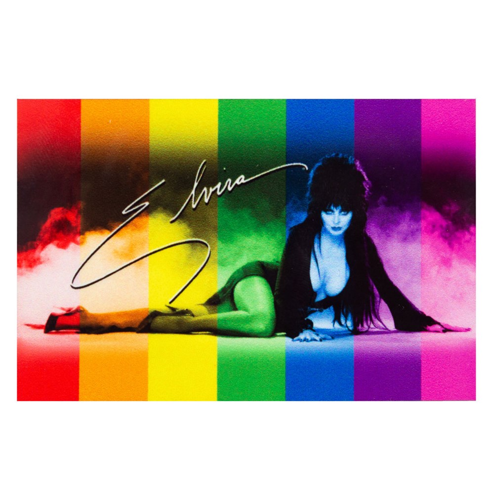Elvira Rainbow Lay Down Magnet