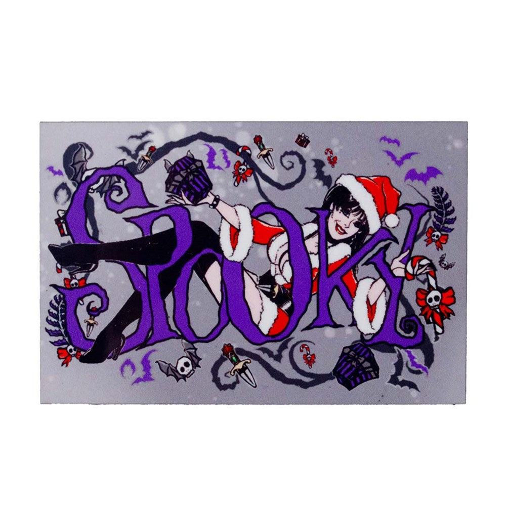 Elvira Spooky Santa Magnet
