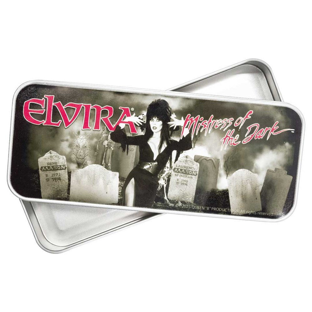 Elvira Graveyard Ghoul Rectangle Metal Tin