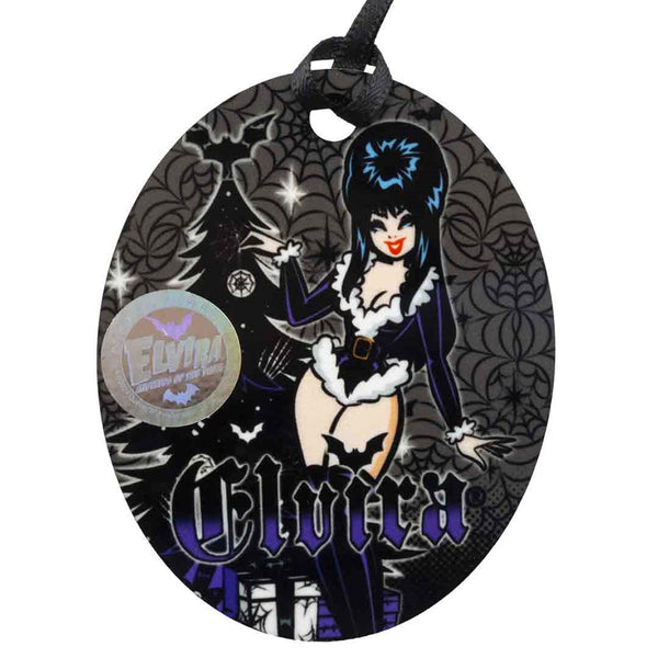 Elvira Viva Goth Tree Oval Ornament